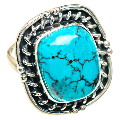 Tibetan Turquoise Rings handcrafted by Ana Silver Co - RING88225