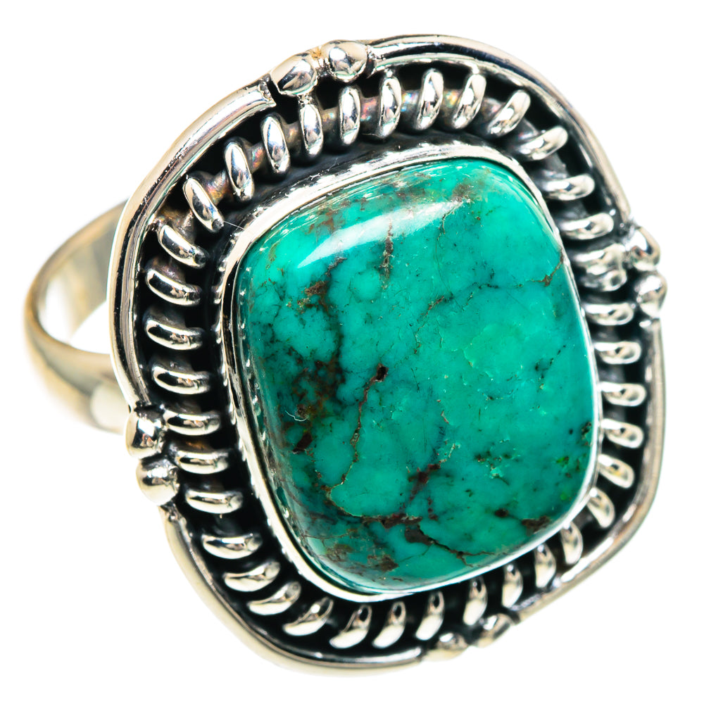 Tibetan Turquoise Rings handcrafted by Ana Silver Co - RING88235