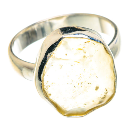 Libyan Desert Glass Rings handcrafted by Ana Silver Co - RING88241