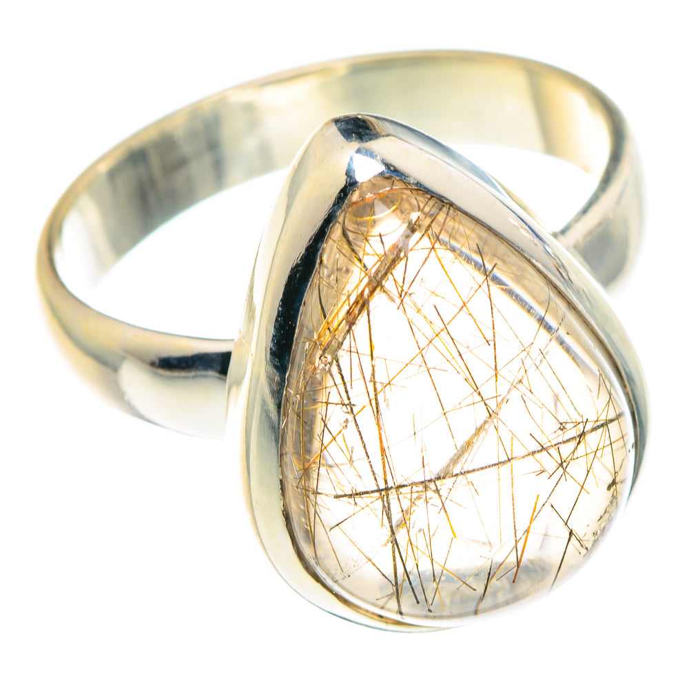 Rutilated Quartz Rings handcrafted by Ana Silver Co - RING88249