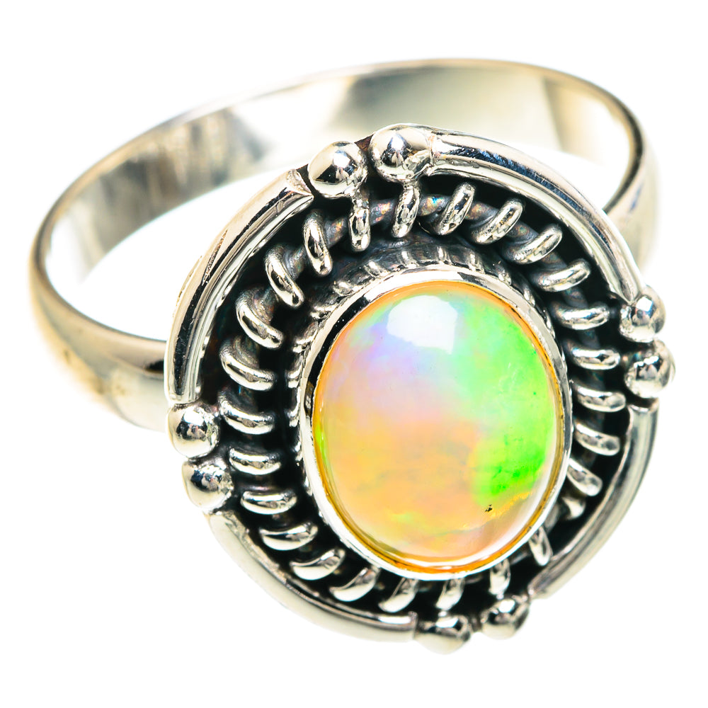 Ethiopian Opal Rings handcrafted by Ana Silver Co - RING88250