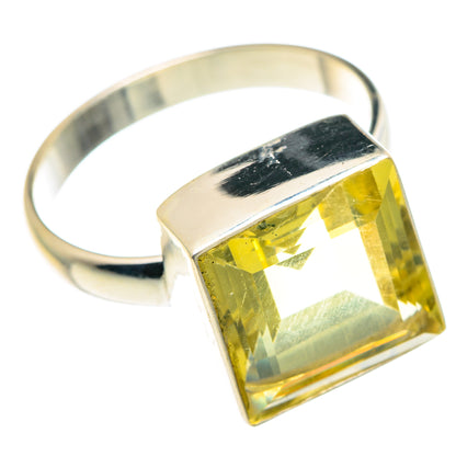 Lemon Quartz Rings handcrafted by Ana Silver Co - RING88253 - Photo 2