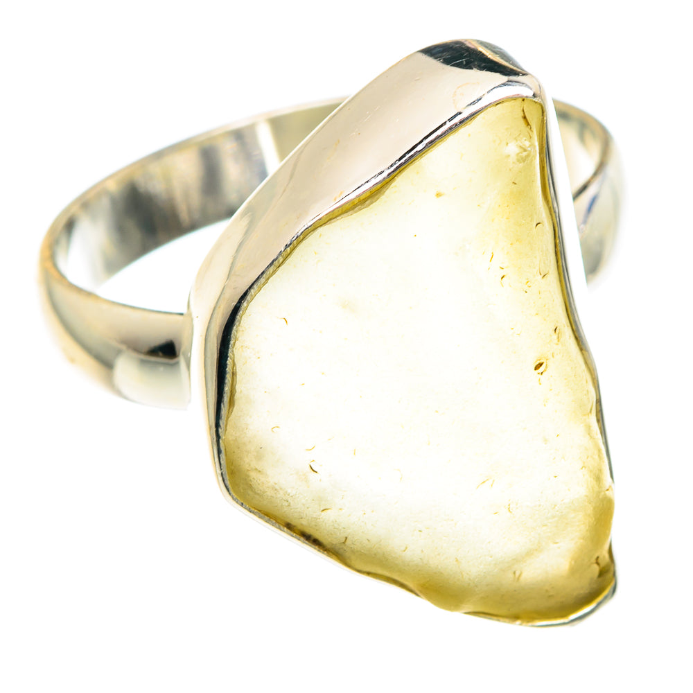 Libyan Desert Glass Rings handcrafted by Ana Silver Co - RING88267