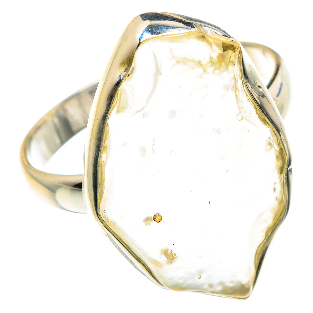 Libyan Desert Glass Rings handcrafted by Ana Silver Co - RING88269 - Photo 2