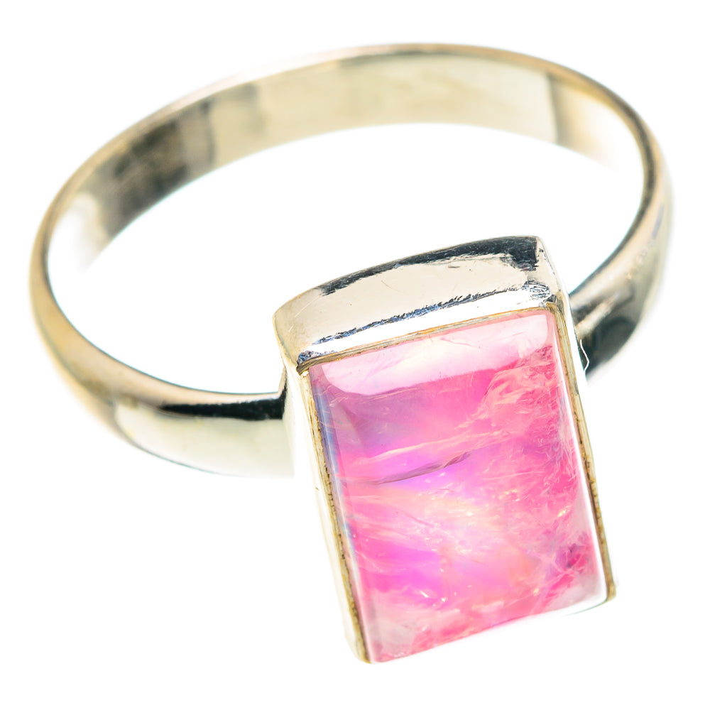 Pink Moonstone Rings handcrafted by Ana Silver Co - RING88271