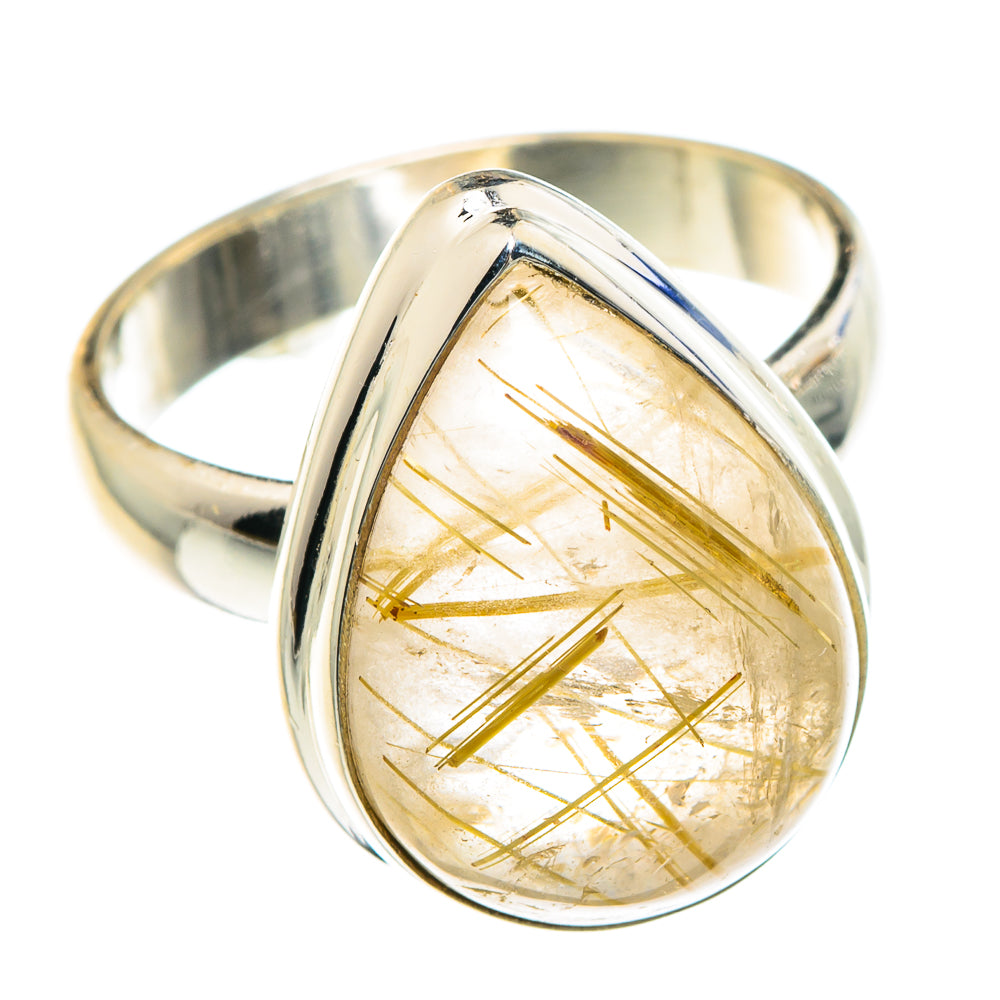 Rutilated Quartz Rings handcrafted by Ana Silver Co - RING88274