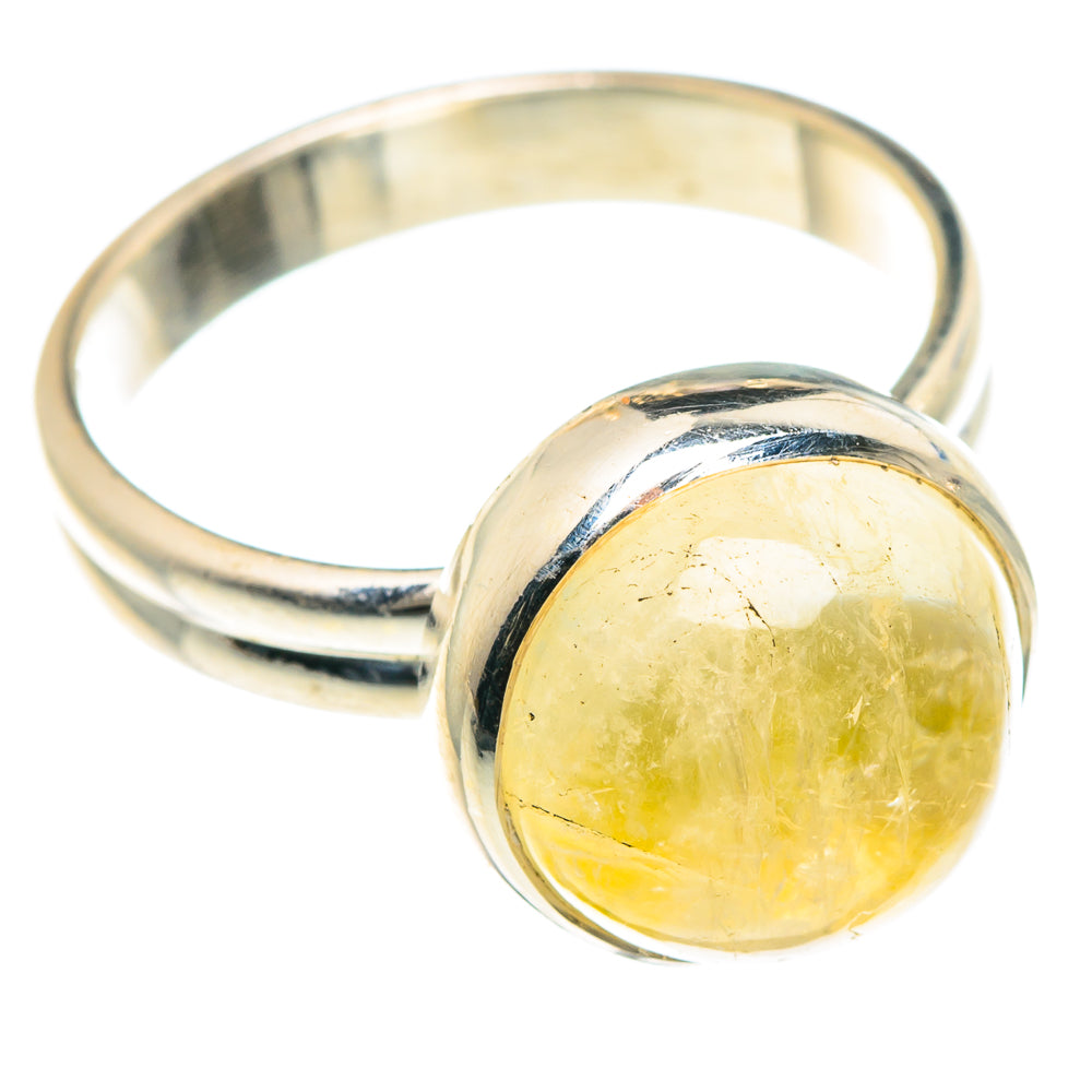 Yellow Moonstone Rings handcrafted by Ana Silver Co - RING88281