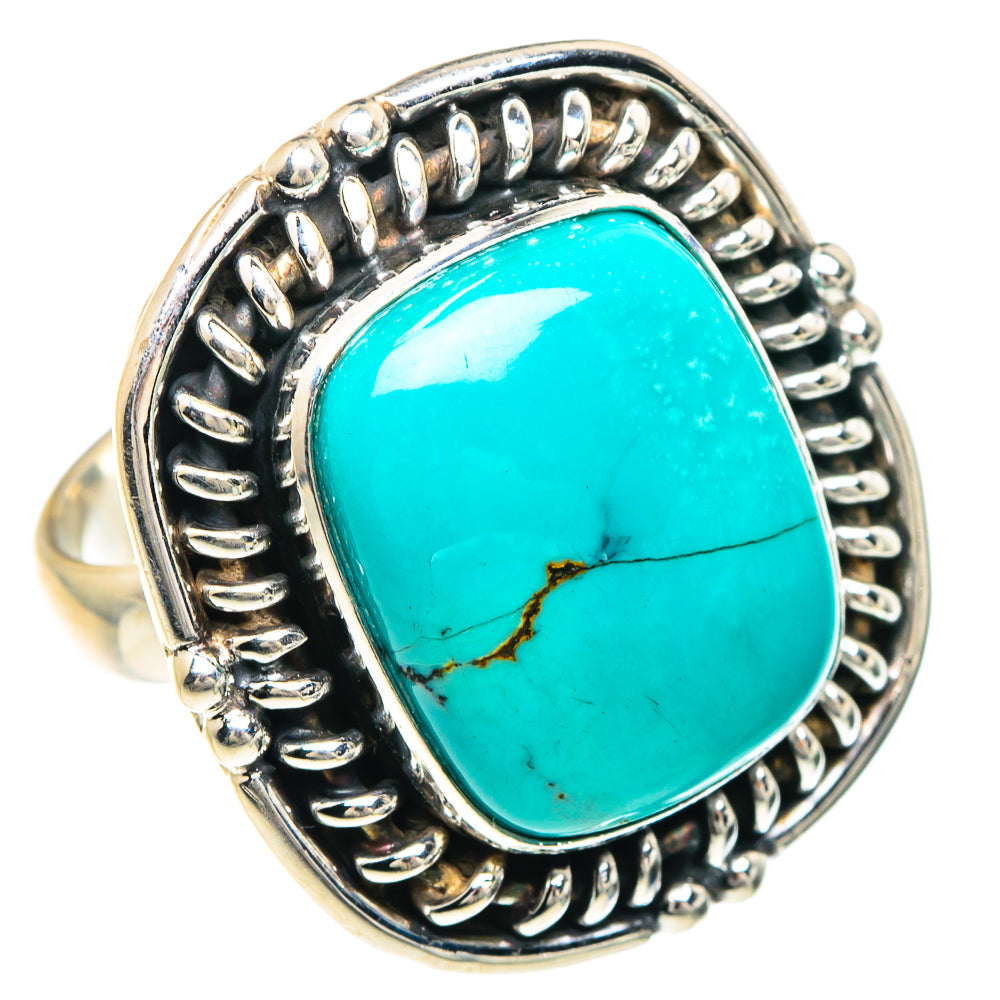 Tibetan Turquoise Rings handcrafted by Ana Silver Co - RING88285
