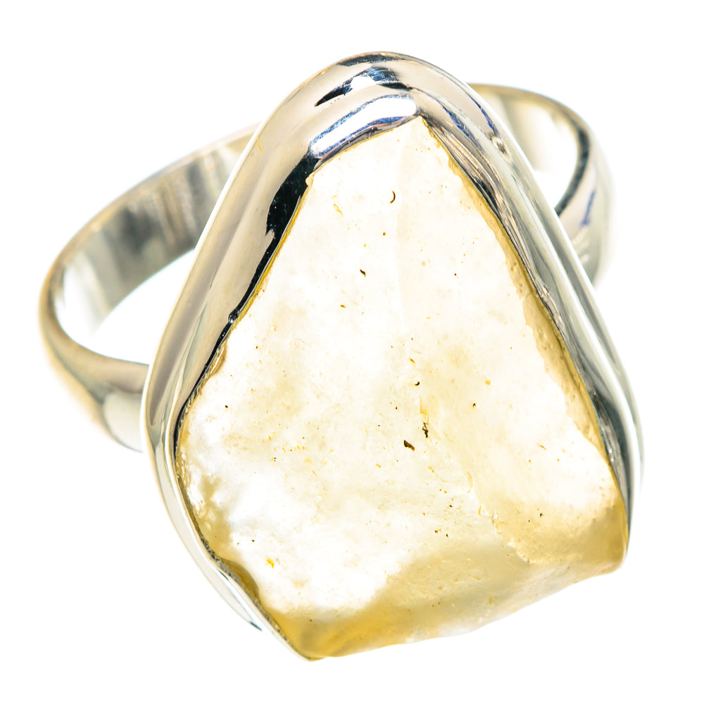 Libyan Desert Glass Rings handcrafted by Ana Silver Co - RING88298