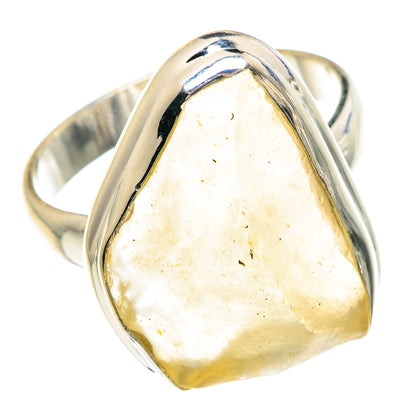 Libyan Desert Glass Rings handcrafted by Ana Silver Co - RING88298