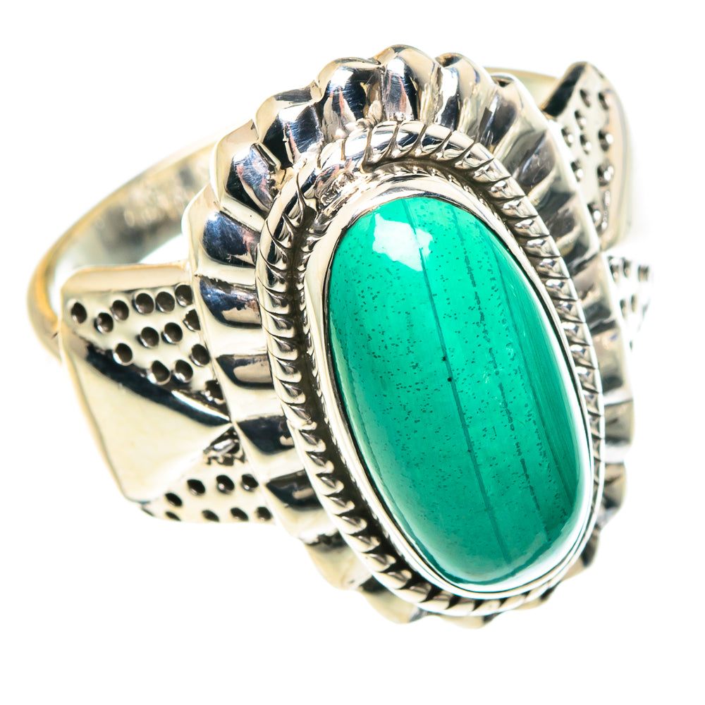 Malachite Rings handcrafted by Ana Silver Co - RING88318