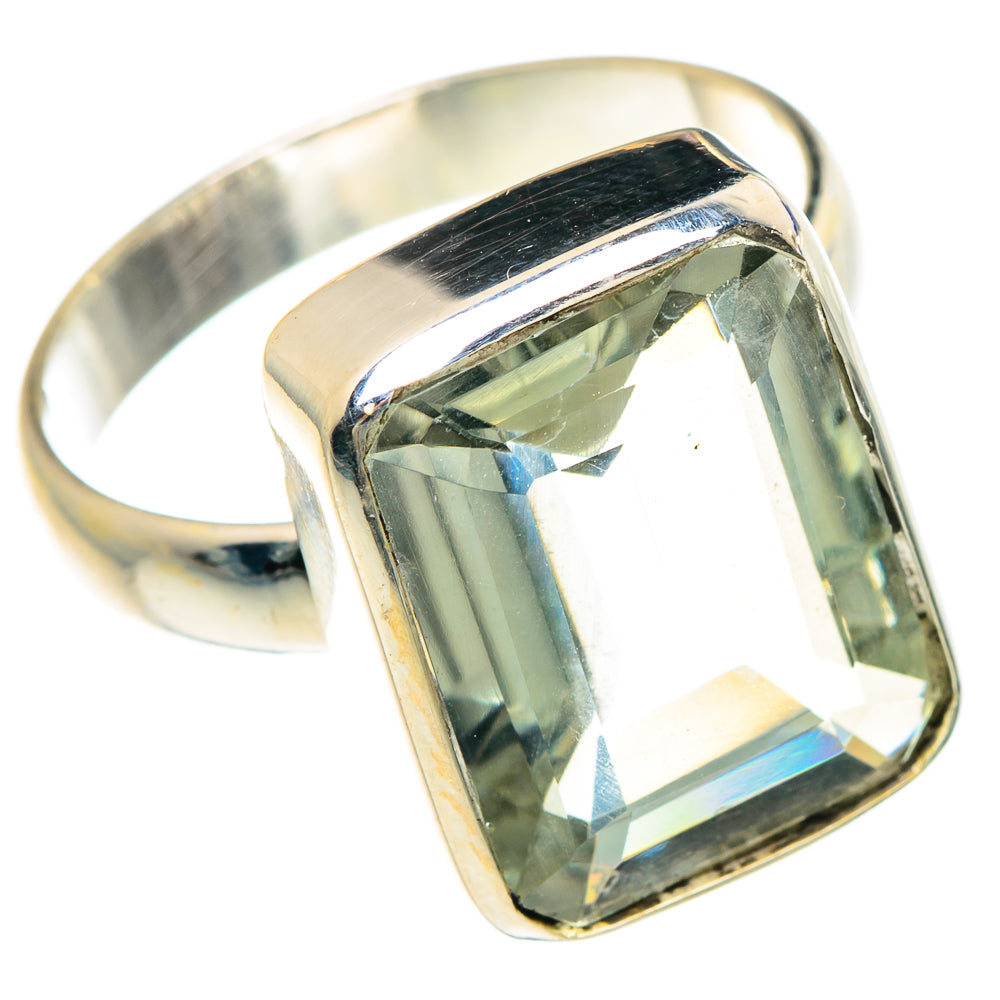 Green Amethyst Rings handcrafted by Ana Silver Co - RING88320
