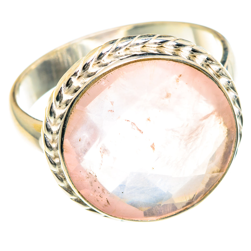 Rose Quartz Rings handcrafted by Ana Silver Co - RING88324
