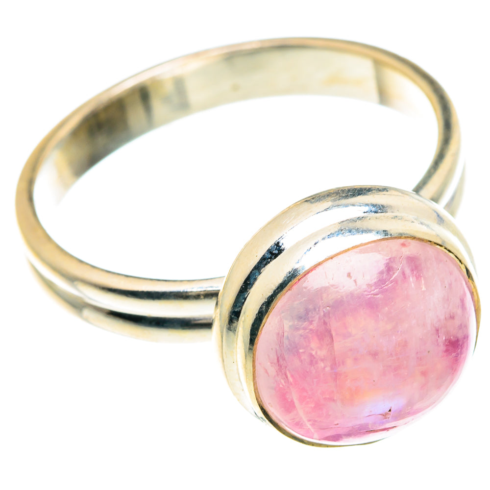Pink Moonstone Rings handcrafted by Ana Silver Co - RING88326