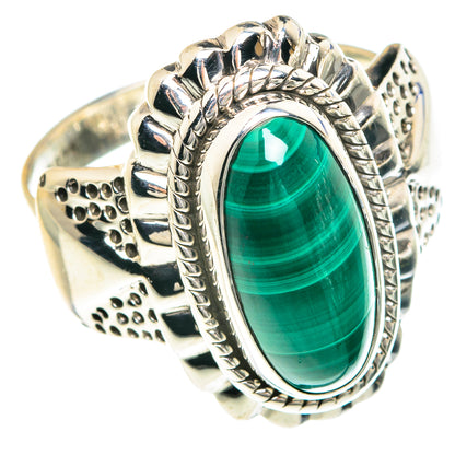 Malachite Rings handcrafted by Ana Silver Co - RING88343