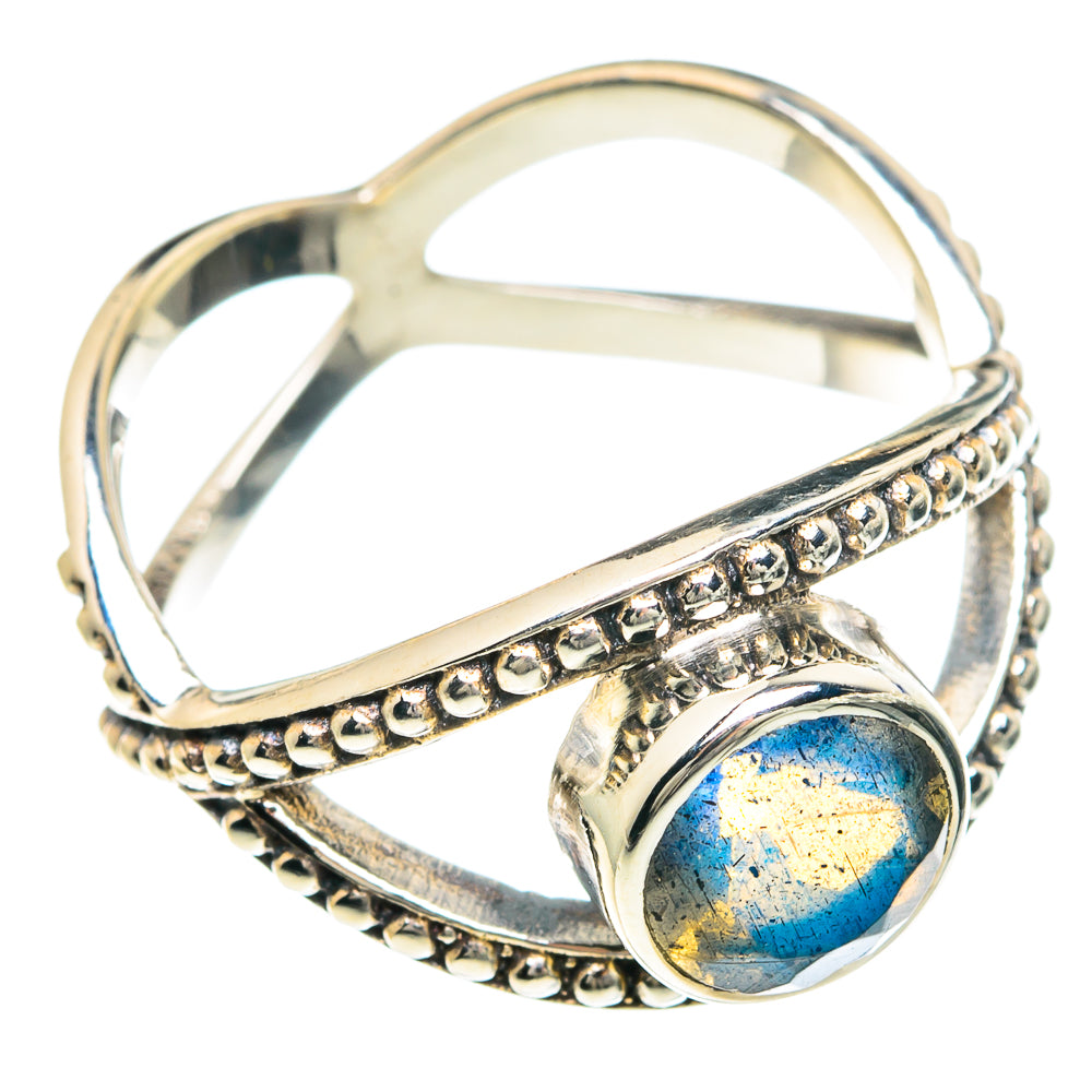 Labradorite Rings handcrafted by Ana Silver Co - RING88357