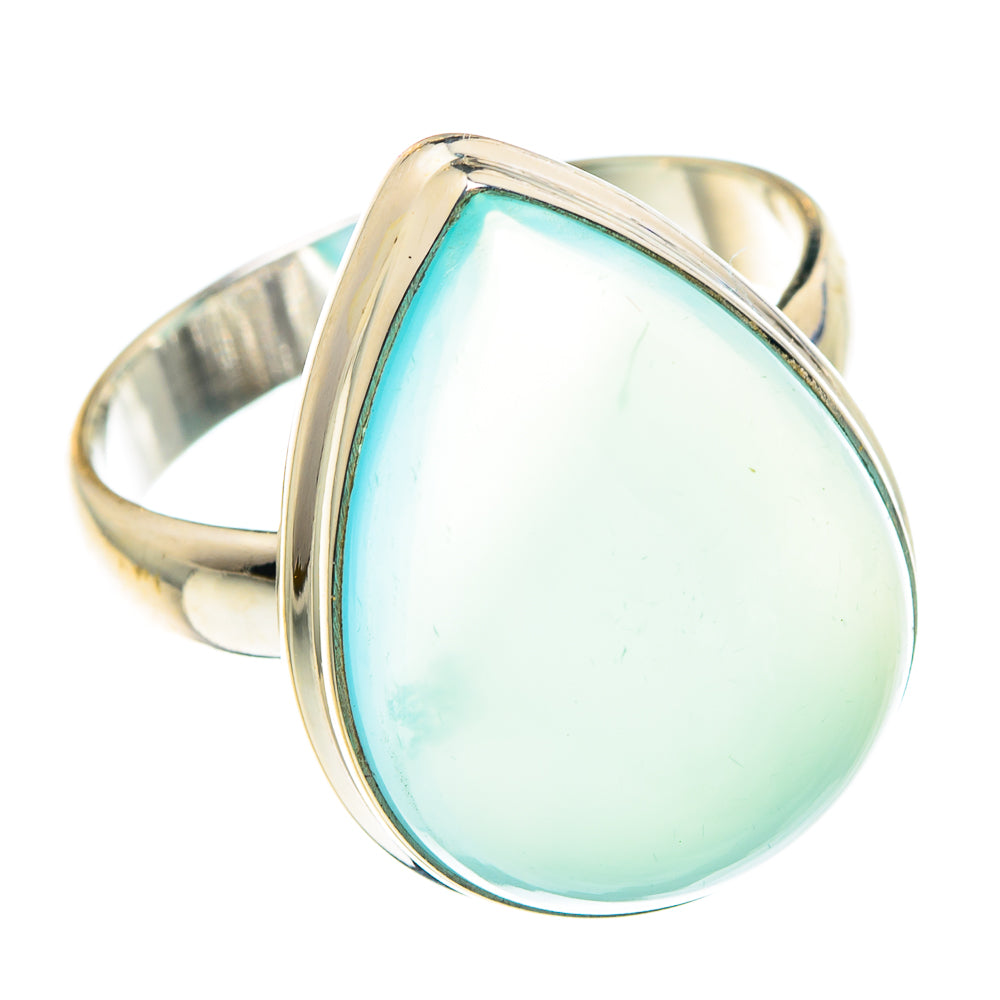 Aqua Chalcedony Rings handcrafted by Ana Silver Co - RING88359