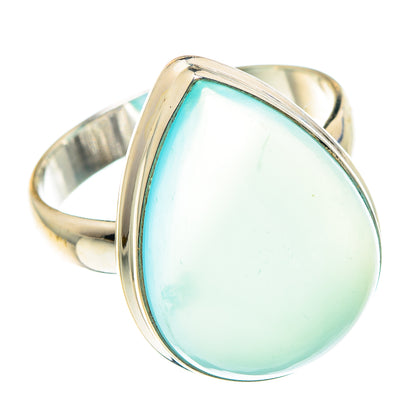 Aqua Chalcedony Rings handcrafted by Ana Silver Co - RING88359