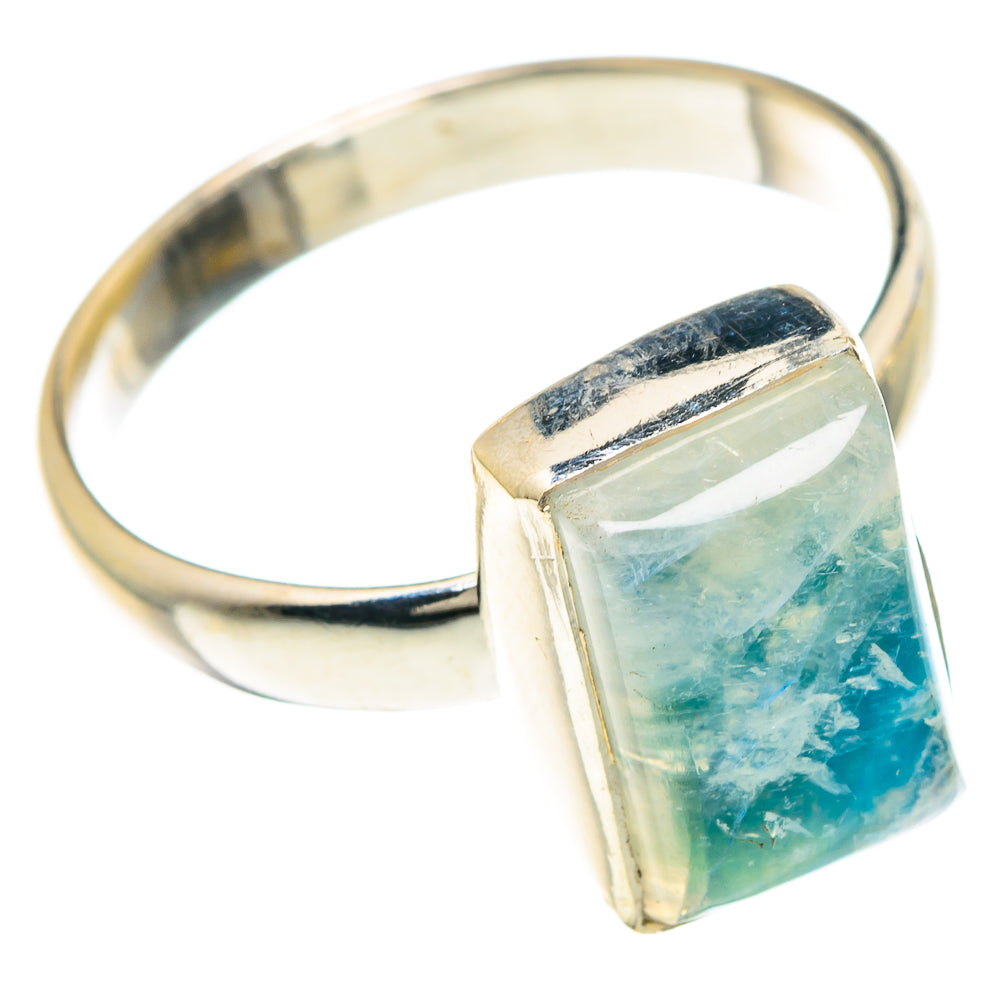 Rainbow Moonstone Rings handcrafted by Ana Silver Co - RING88367