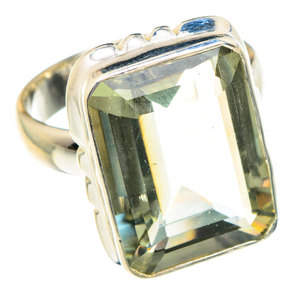 Green Amethyst Rings handcrafted by Ana Silver Co - RING88368