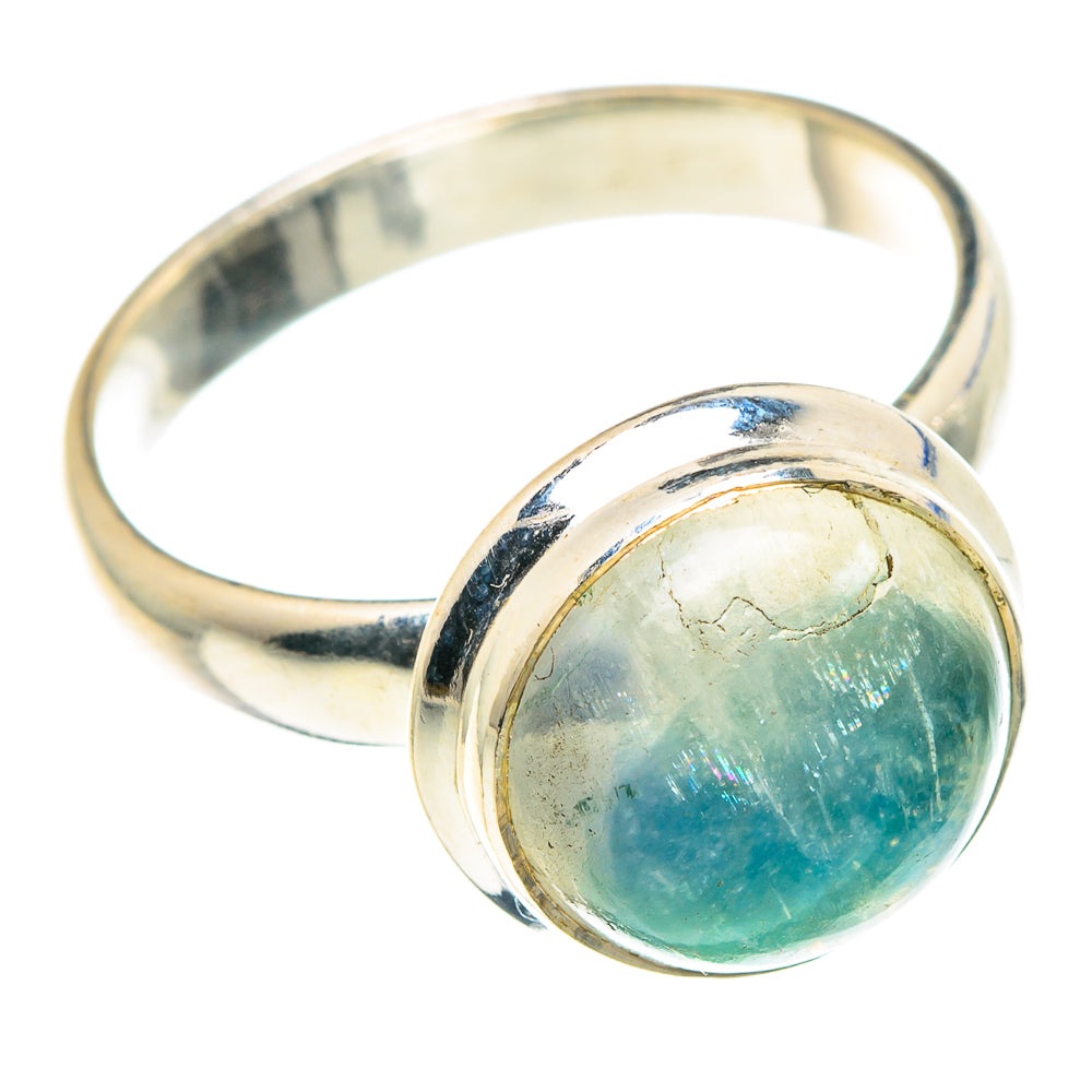 Green Moonstone Rings handcrafted by Ana Silver Co - RING88369