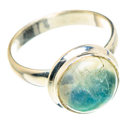 Green Moonstone Rings handcrafted by Ana Silver Co - RING88369