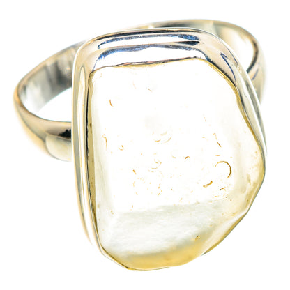 Libyan Desert Glass Rings handcrafted by Ana Silver Co - RING88370 - Photo 2