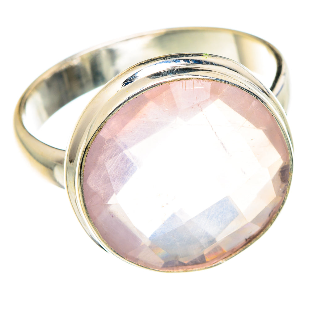 Rose Quartz Rings handcrafted by Ana Silver Co - RING88373