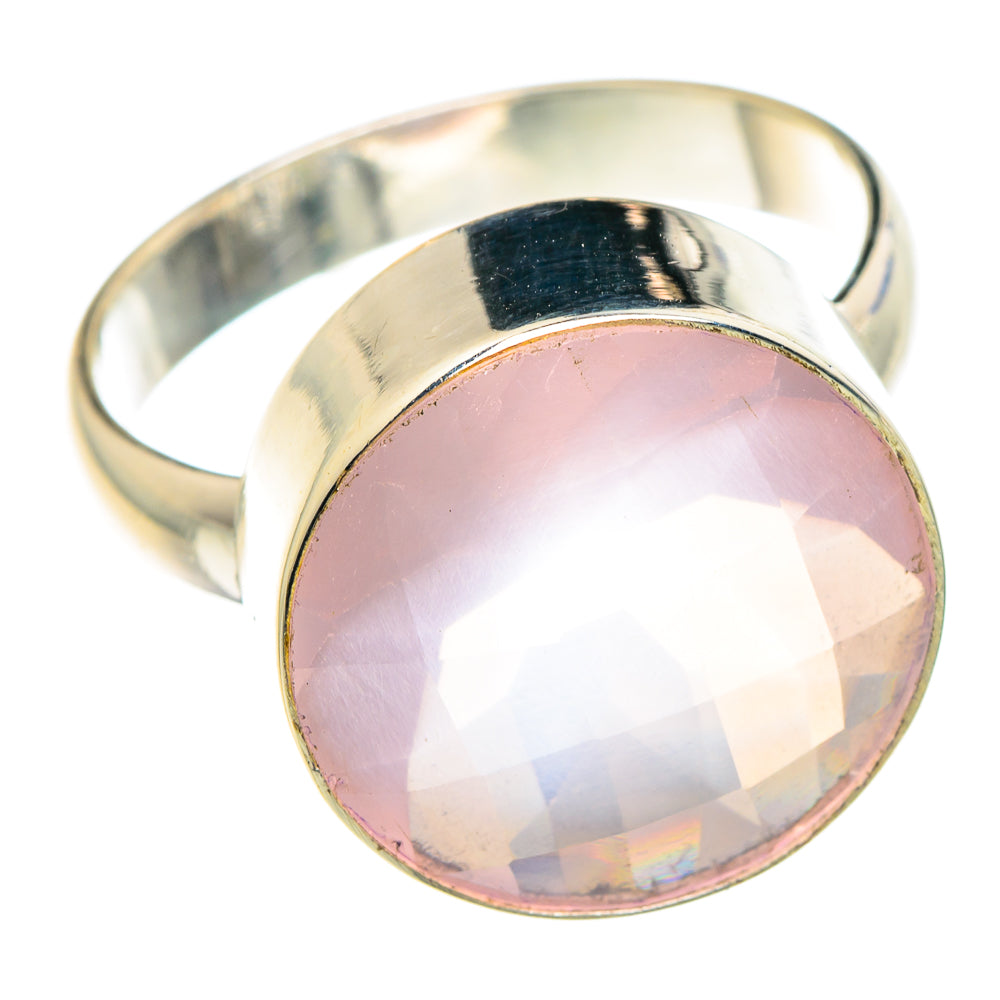 Rose Quartz Rings handcrafted by Ana Silver Co - RING88375