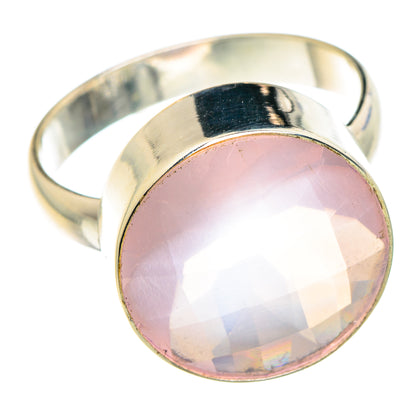Rose Quartz Rings handcrafted by Ana Silver Co - RING88375
