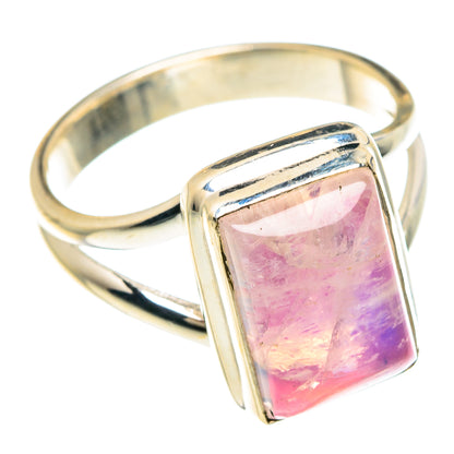 Pink Moonstone Rings handcrafted by Ana Silver Co - RING88377