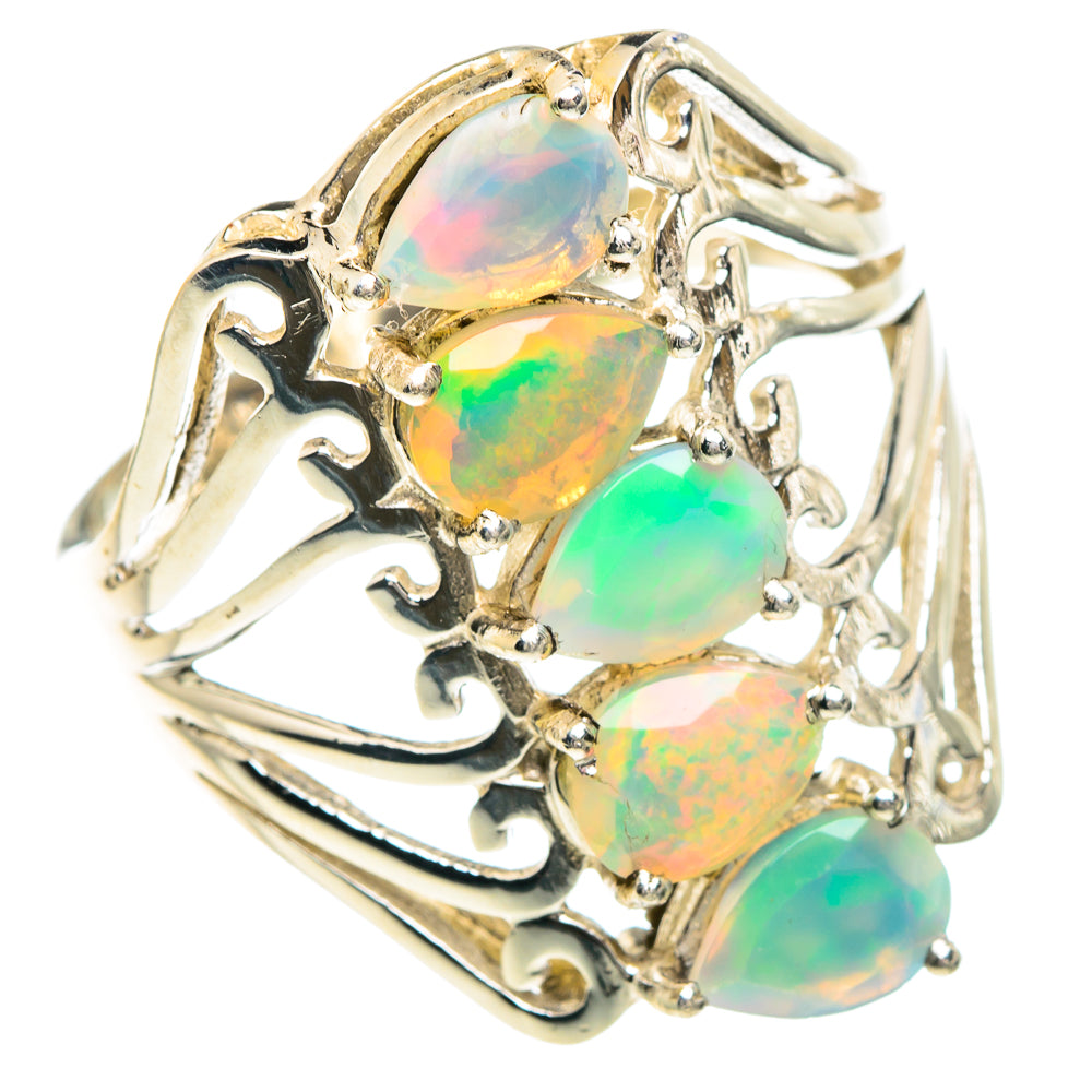 Ethiopian Opal Rings handcrafted by Ana Silver Co - RING88383