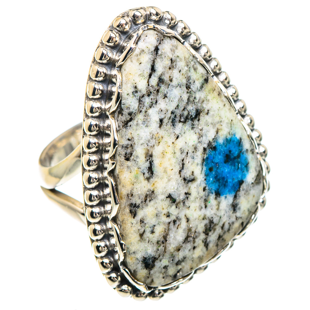 K2 Blue Azurite Rings handcrafted by Ana Silver Co - RING88389 - Photo 2