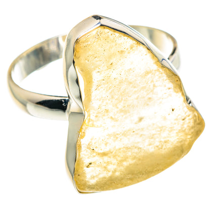 Libyan Desert Glass Rings handcrafted by Ana Silver Co - RING88397