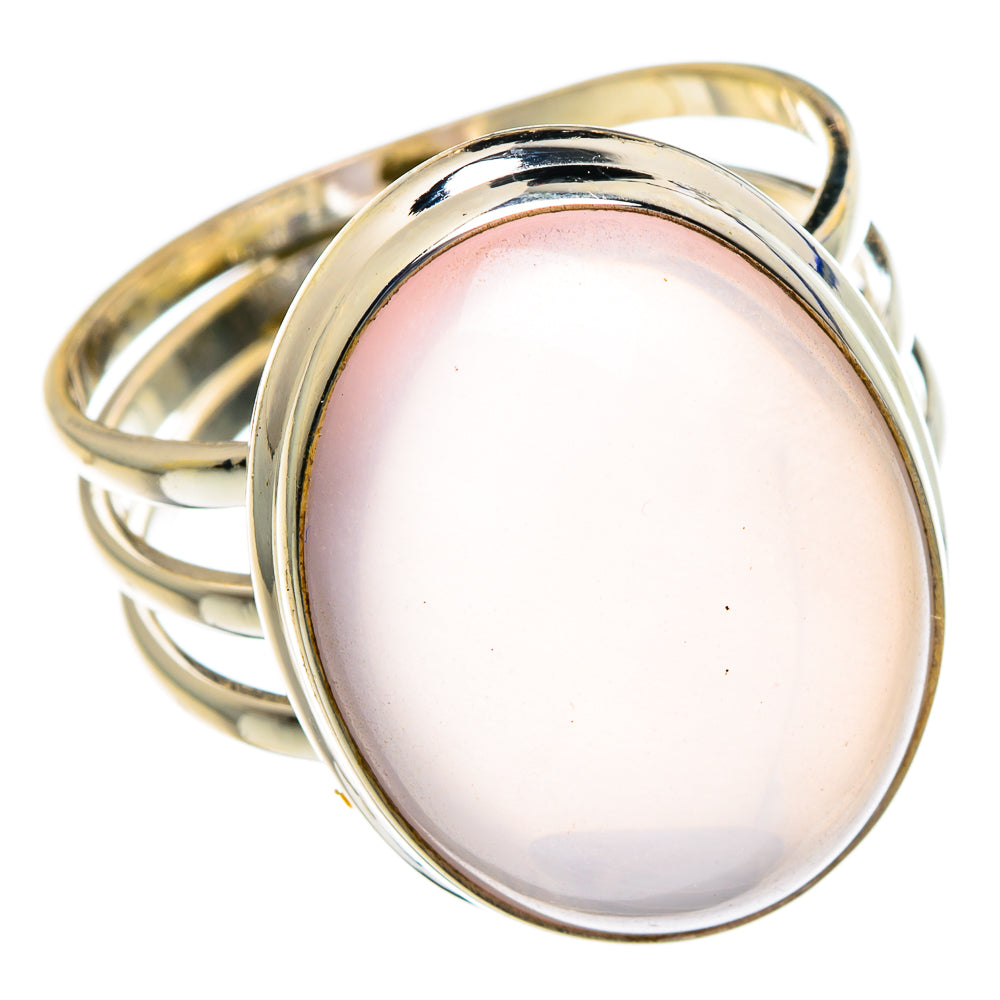Rose Quartz Rings handcrafted by Ana Silver Co - RING88398