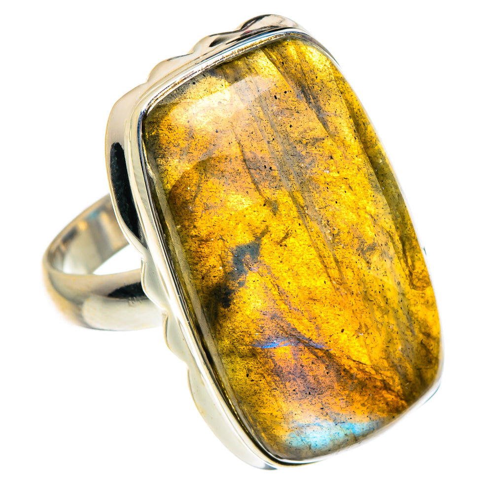Labradorite Rings handcrafted by Ana Silver Co - RING88414