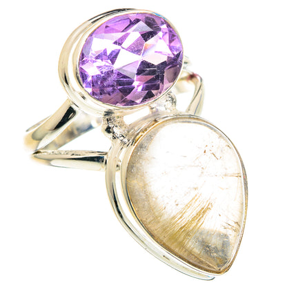 Rutilated Quartz Rings handcrafted by Ana Silver Co - RING88438