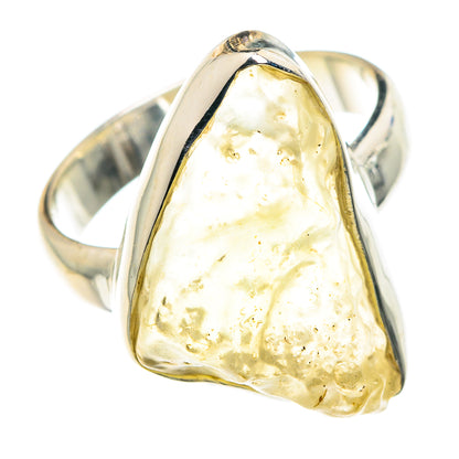 Libyan Desert Glass Rings handcrafted by Ana Silver Co - RING88452 - Photo 2