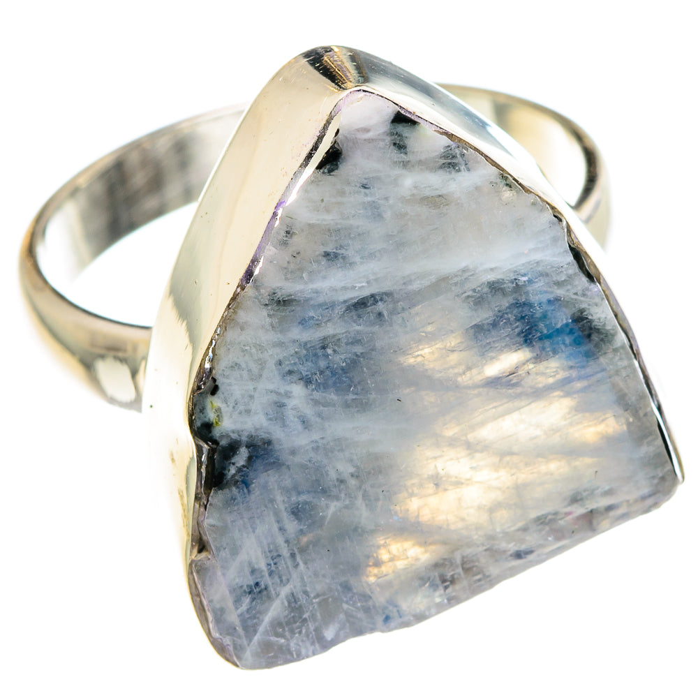 Rainbow Moonstone Rings handcrafted by Ana Silver Co - RING88462