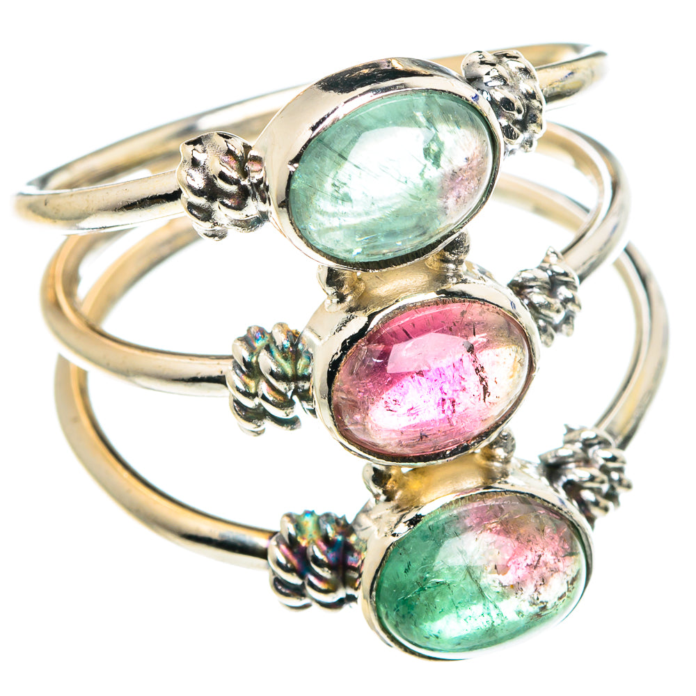 Watermelon Tourmaline Rings handcrafted by Ana Silver Co - RING88464