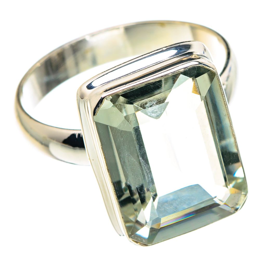 Green Amethyst Rings handcrafted by Ana Silver Co - RING88477