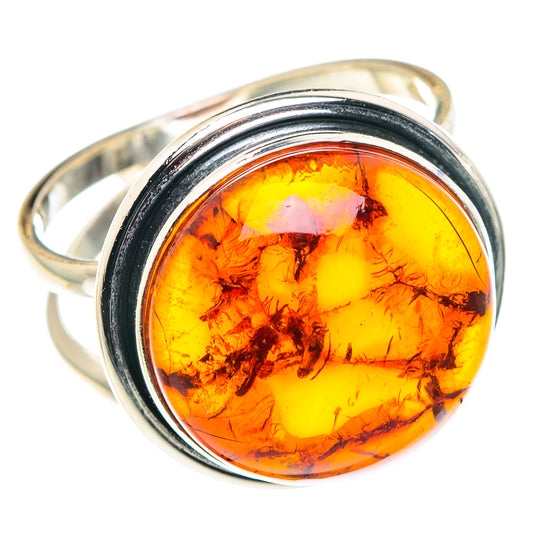 Baltic Amber Rings handcrafted by Ana Silver Co - RING88478
