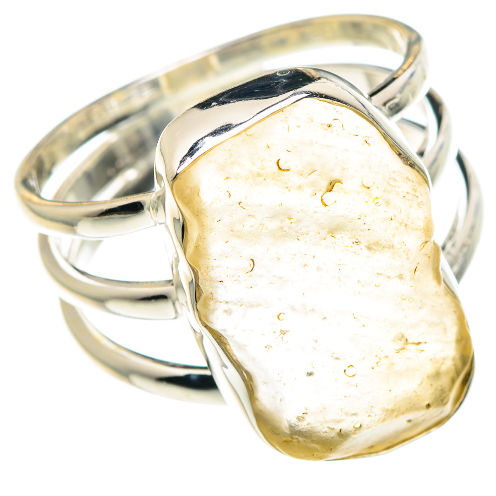 Libyan Desert Glass Rings handcrafted by Ana Silver Co - RING88480 - Photo 2