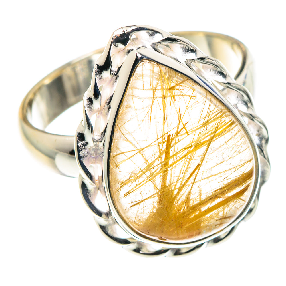 Rutilated Quartz Rings handcrafted by Ana Silver Co - RING88486