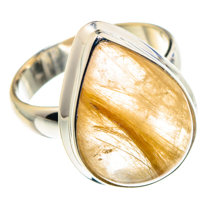 Rutilated Quartz Rings handcrafted by Ana Silver Co - RING88487