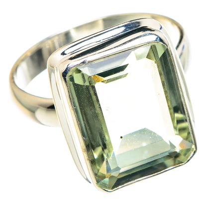 Green Amethyst Rings handcrafted by Ana Silver Co - RING88503