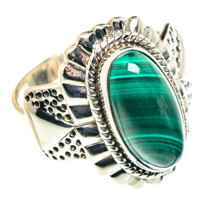 Malachite Rings handcrafted by Ana Silver Co - RING88505