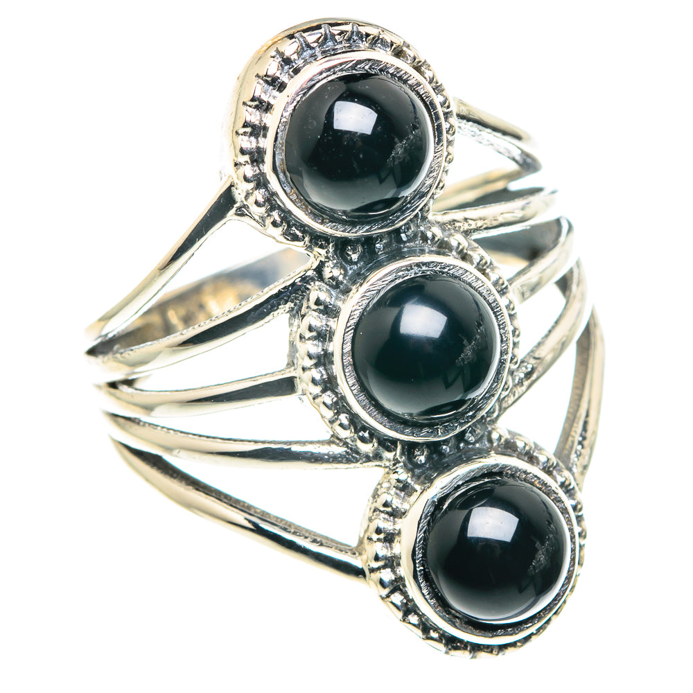 Black Onyx Rings handcrafted by Ana Silver Co - RING88517