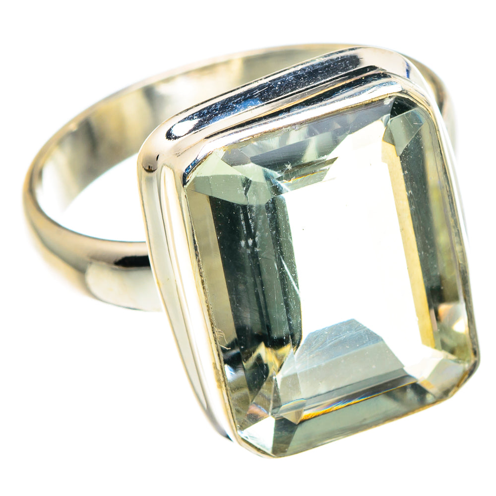 Green Amethyst Rings handcrafted by Ana Silver Co - RING88554