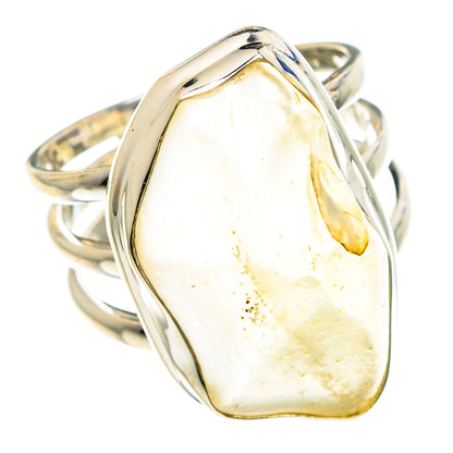 Libyan Desert Glass Rings handcrafted by Ana Silver Co - RING88558 - Photo 2